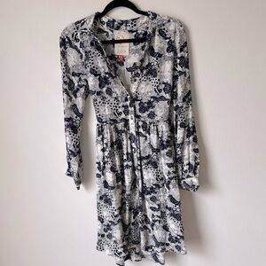 Anthropologie NWOT 34 of 52 Conversation Colloquial Faces Dress Whimsical size 6